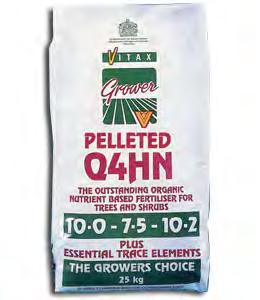 it as a firm favourite with over two generations of growers. Q4 is suitable for a wide range of crops; it is also the perfect base fertiliser for use on both loam based and soil-less composts.