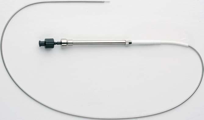 Instruments for Cystoscopy / Urethroscopy Flexible button electrode with 2 mm HF-connection working length 45 cm 3 Charr. H50-351-000 4 Charr. H50-451-000 5 Charr. H50-551-000 6 Charr.