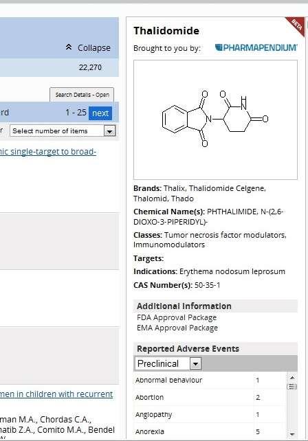 NEW INTEROPERABILITY WITH PHARMAPENDIUM ENHANCED SEARCH WITH ACCESS TO RELEVANT BACKGROUND DATA ON DRUGS PharmaPendium information provided in Embase search results Access relevant data on