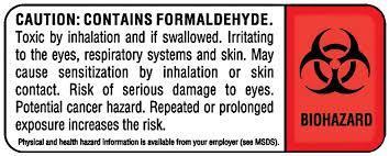 What is Formalin? Formalin is diluted Formaldehyde. It is a hazardous chemical. It is a colorless gas with a pungent odor.