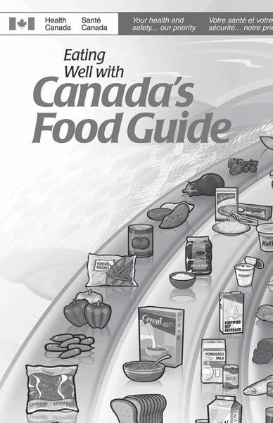 Minds on: Eating Well with Canada s Food Guide Activity Big Idea Some drinks don t fit into the four food groups in Eating Well with Canada s Food Guide.