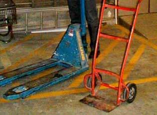 There are many handling aids available such as: trolleys, barrel lifts, gin wheels, trucks, hoists and lifts that require some manual effort to lift or support the load, but give the worker
