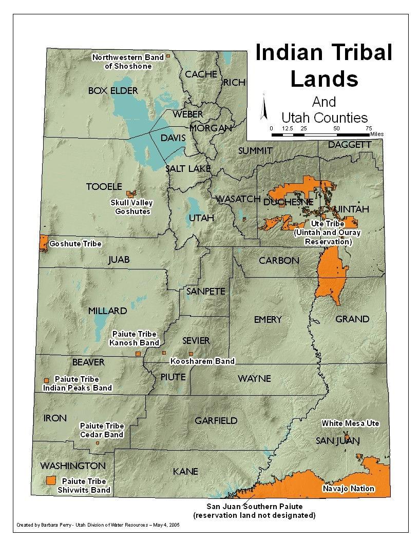 Section 2: Background Figure 1: Indian Tribal Lands in Utah, 2006. Map source: Utah Division of Indian Affairs. http://indian.utah.gov/triballandmap.html. Accessed September 15, 2006.