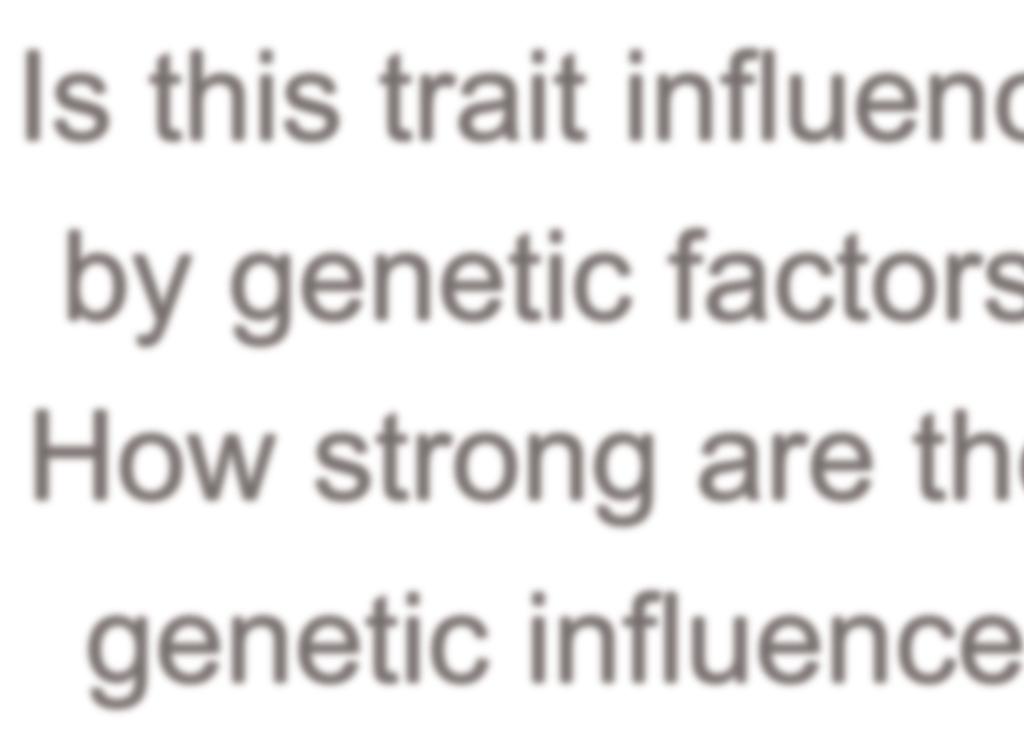 Question 1: Heritability Is