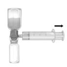DO NOT DRAW AIR INTO THE SYRINGE (Fig. e).