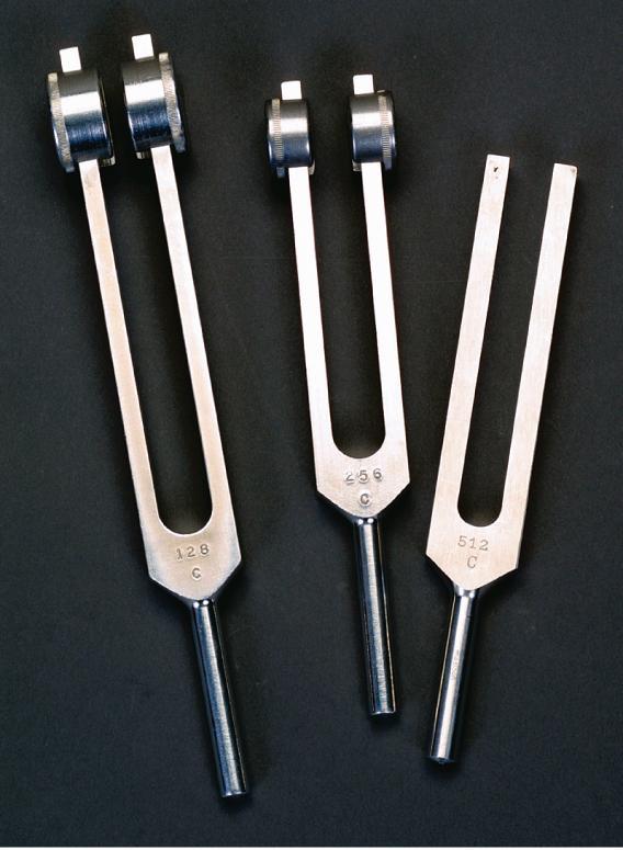 Tuning Forks The tuning fork is used to check a patient's auditory acuity and to test bone vibration.