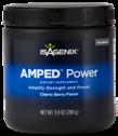 ) AMPED Power A preworkout powder drink mix that safely delivers valuable nutrients to support muscle performance.