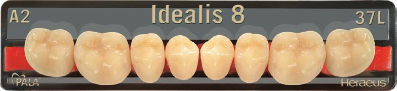 Unfortunately, dental technicians cannot sufficiently cover the primary construction of hybrid dentures with teeth of this type.