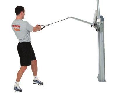 Standing Ab Rotation Position With pulley at mid position, hold
