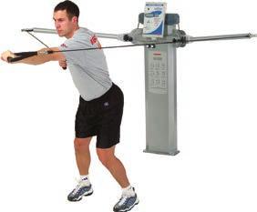REAR DELT RAISE Position With pulley at the low position and machine grip in the