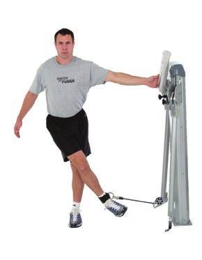 Leg Abduction Position With pulley at the low position,