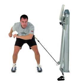 Lateral Lunge Position With pulley at low position, hold the