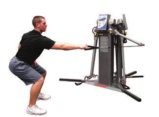 Base Stance - Cable Chop Set Up Standing perpendicular to the equipment,