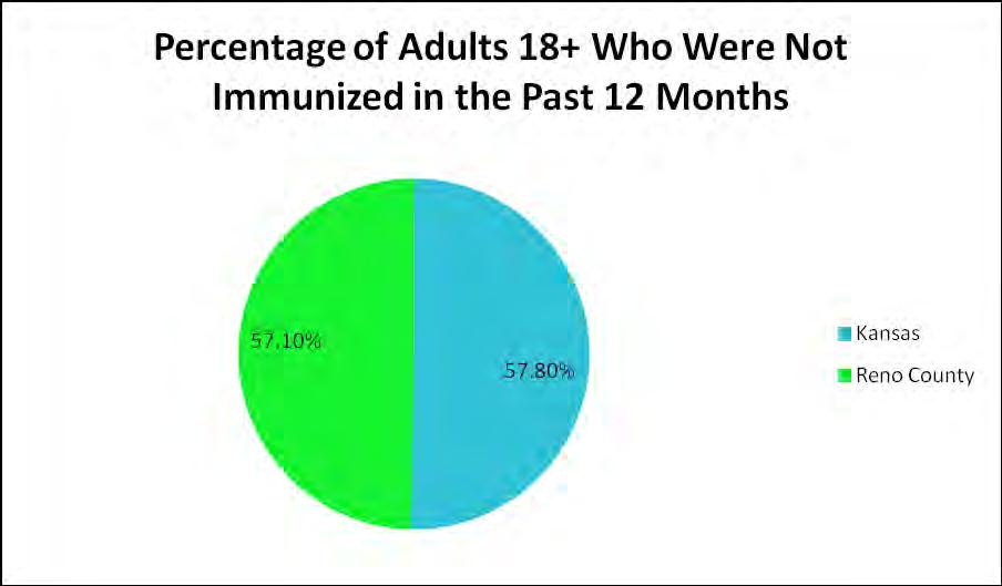It is recommended that the following adult groups receive an influenza vaccination every year: Adults ages 50 years and older. In 2013, 38.