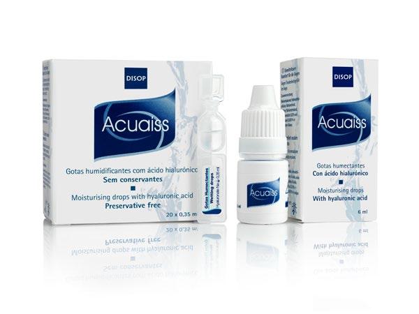 LEVEL 1 dry eye: Acuaiss Eye bath + Acuaiss Moisturising drops This category includes cases of normal to mild severity.