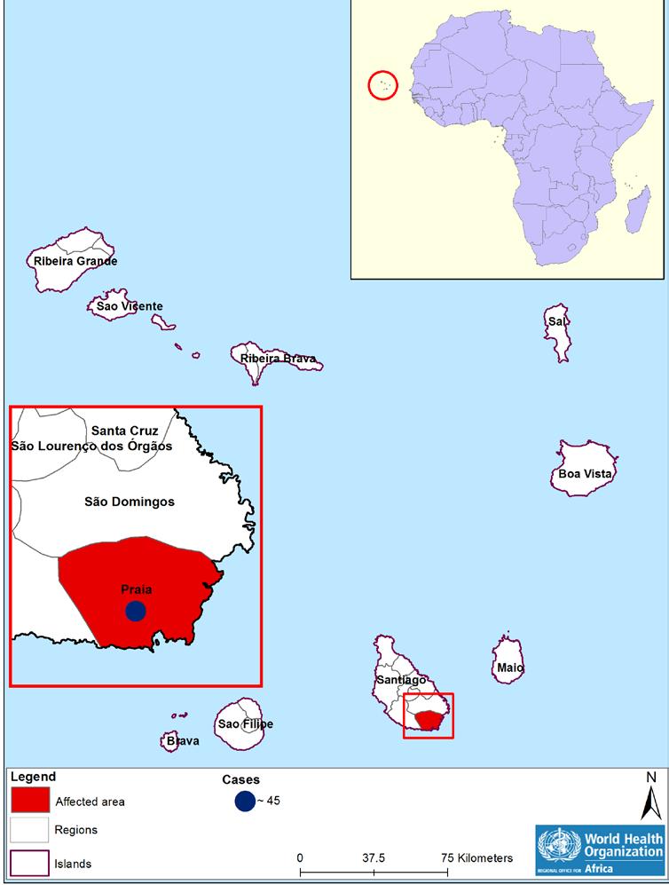 New event Malaria Cabo Verde 45 Cases 0 0% Deaths CFR Event description There has been a sudden and unprecedented increase in the incidence of malaria in Cabo Verde in July 2017.