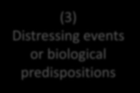 SELF-ESTEEM Or (3) Distressing events or biological