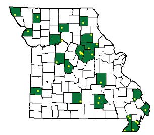 Missouri Weather Stations Located throughout the