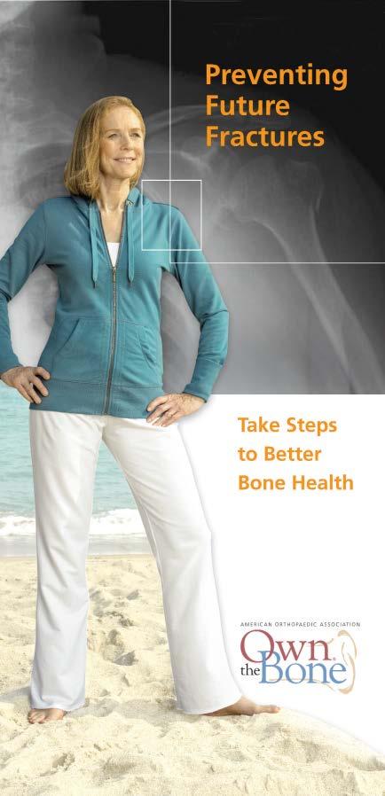 Integrate Own The Bone Program: Ten Important Measures to Achieve Success NUTRITION COUNSELING* 1. Calcium supplementation 2. Vitamin D supplementation PHYSICAL ACTIVITY COUNSELING* 3.
