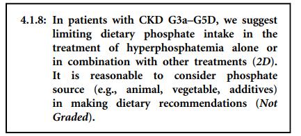 Management of Hyperphosphatemia *Dietary restriction (of protein) *Dialysis *Phosphate binders : - aluminum salts - calcium salts - iron containing compounds - magnesium salts -