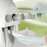 dental surgery. The use of removable parts allows in-depth hygienisation.