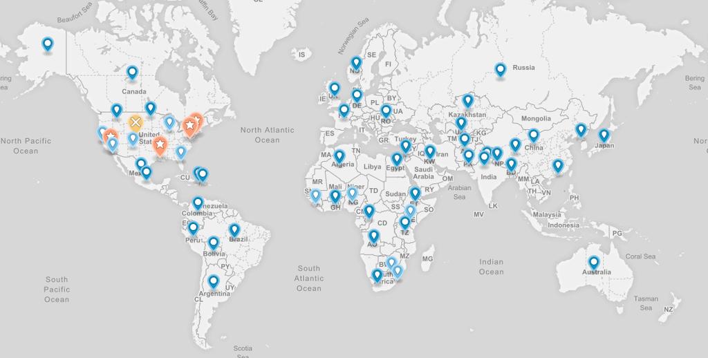 StartingBloc Fellows Profile Countries Represented: 56 Number of Fellows: 2,800+ 54% Female 46% Male Where our Fellows Work Fellow-Run Ventures Indicated in Orange IDEO Sparkseed Acumen Square Emerge
