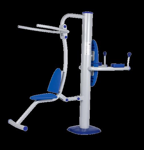 SE SP 01 03 - Twister Station training of chest, back, arm and abdominal muscles Dorsal draw: Pull the lever down using slow movements while sitting
