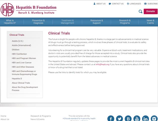 How to Find HBV Clinical Trials ClinicalTrials.