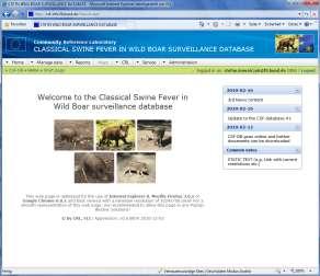 CSF of wild boar surveillance database (CSF-DB) The new EU CSF-DB has been officially released on 1st February 2011 The EU CSF-DB is accessible through the new website https://csf-wildboar.