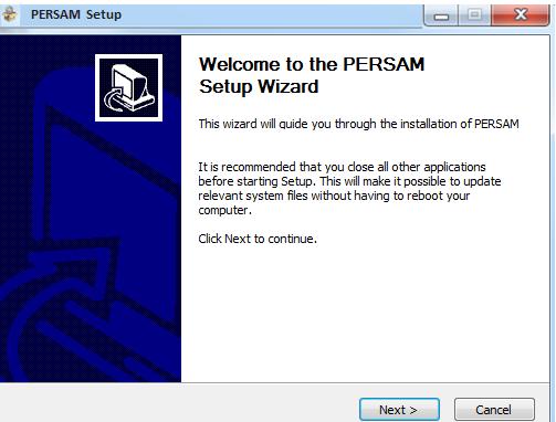 Figure 14: Installation procedure Welcome screen Click on 'Next' The license agreement