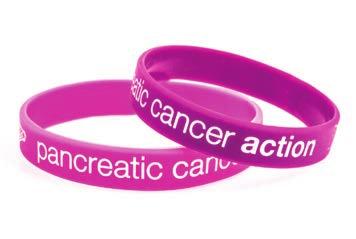 Two pink and purple rubber charity wristbands 2.