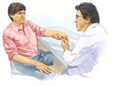 Diagnosing and Treating De Quervain s Your doctor can usually tell by moving your thumb whether the tendons are inflamed. Treatment will depend on how severe the pain is.