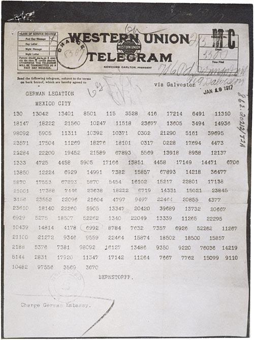 Source B: Source C: Zimmermann Telegram as Received by the German Ambassador to Mexico, 01/19/1917. Source B Questions for Consideration 1.