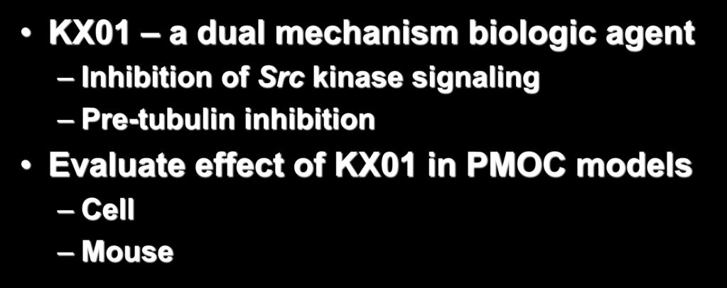 Src kinase signaling Pre-tubulin inhibition
