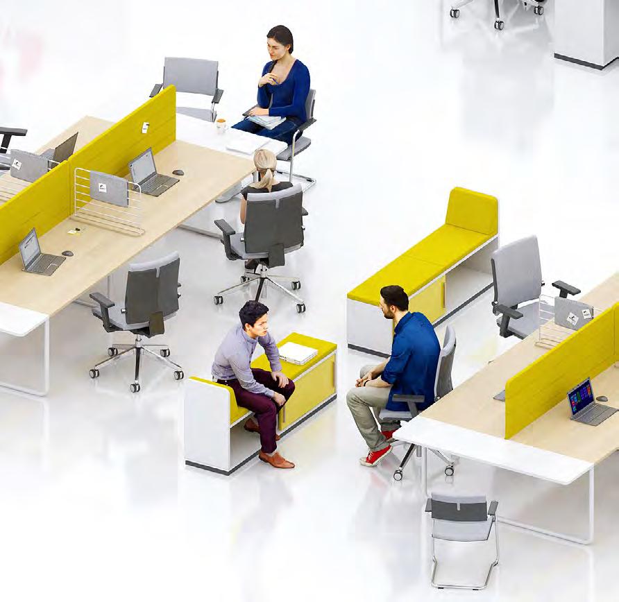 Constructive discussions In a contemporary office spontaneous meetings are the most common way of