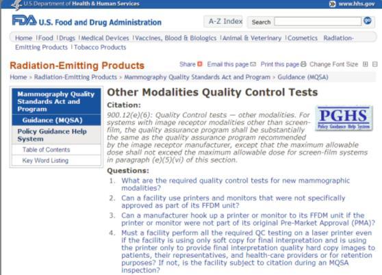 org FDA Policy Guidance