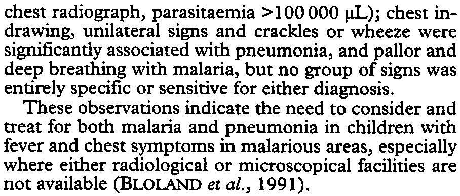 Sl/6 SEVERE FALCIPARUM MALARIA and host factors.