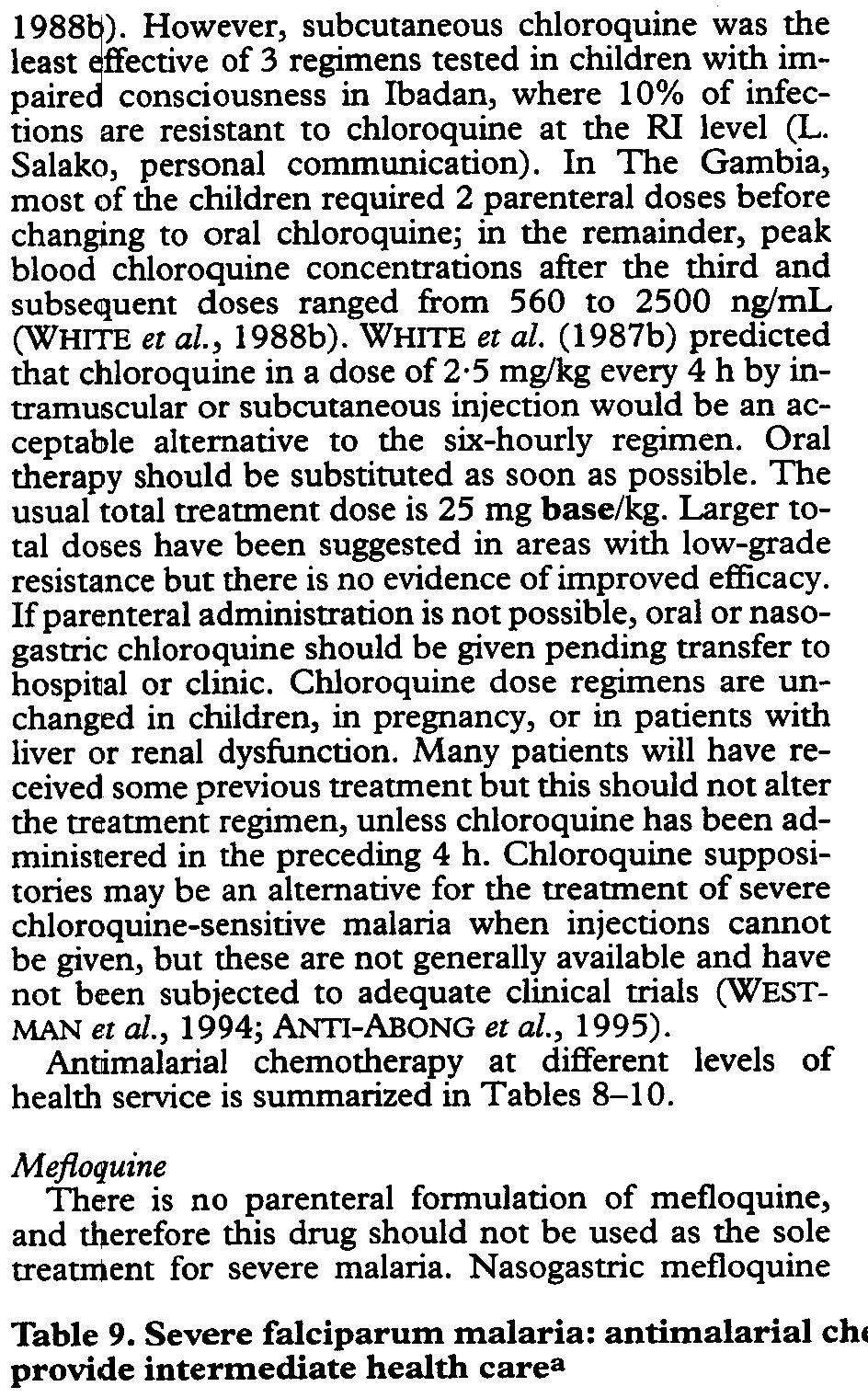 TRAN$ACI1ONS OFTHE ROYAL SOCIETY OF TROPICAL MEDICINE AND HYGIENE (2000) 94, SUPPLEMENT 81139 1988 ).