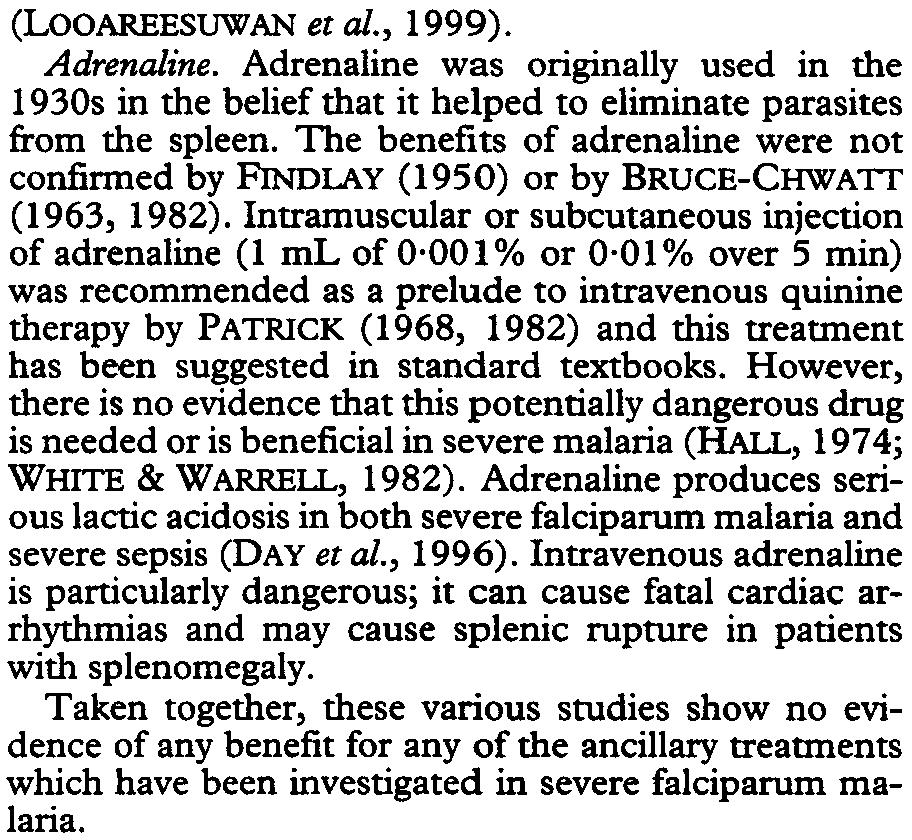 TRAN$ACnONS OFTHE ROYAL SOCIETY OFTROPICAL MEDICINE AND HYGIENE (2000) 94, SUPPLEMENT 51143 falciparum malaria (MCGREGOR et al., 1963).