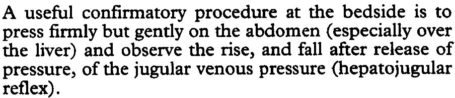511681 SEVERE FALCIPARUM MAlARIA ANNEX3 Measurement of central venous pressure The jugular venous pressure is a clinical measure of central venous pressure (Fig. 24).