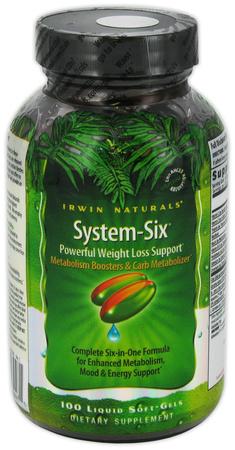 Irwin Naturals System- Six Powerful Weight Loss Support * Metabolism Boosters & Carb Metabolizer * System Six is a complete formula that provides six support systems to assist with weight