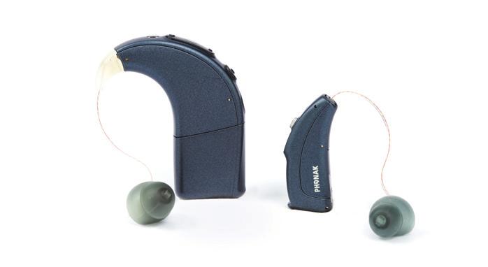 All in One The Naída CI Q90 sound processor with Phonak inside Advanced Bionics also offers an all-in-one cochlear implant and hearing aid solution.