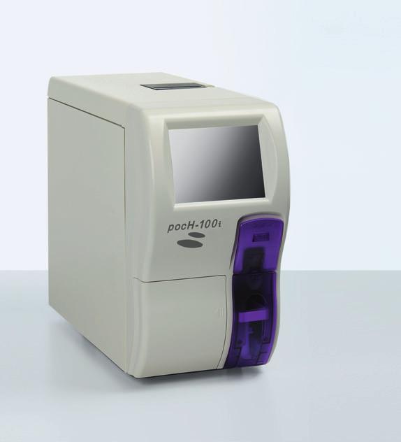 This robust analyser has a closed module and is frequently used in hospitals, laboratories