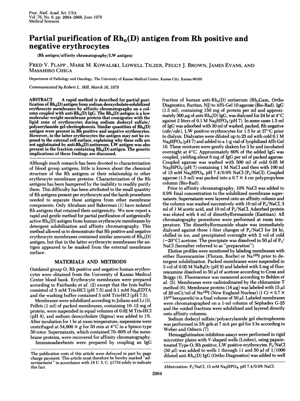 Proc. Natl. Acad. Sci. USA Vol. 76, No. 6, pp.