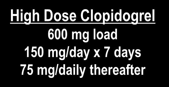 Clopidogrel 600 mg