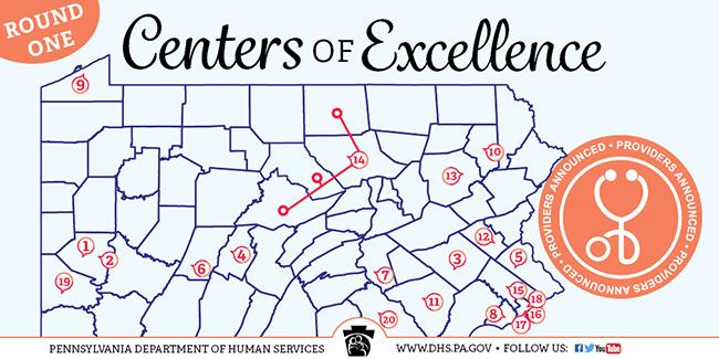 PA OUD Centers of Excellence 1.