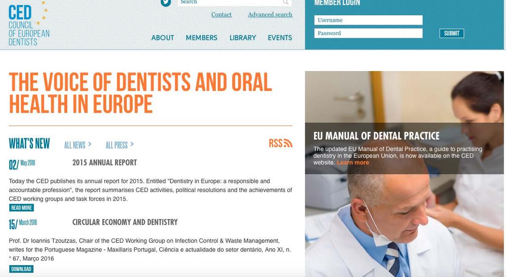 Directives regulating dentistry (EU) 25.07.1978.