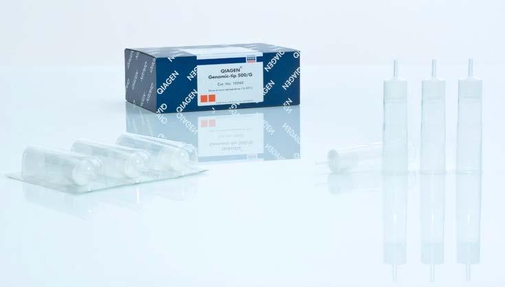 Recommended kit: Genomic Tip 10-500G QiaGen Gravity-flow, anion-exchange