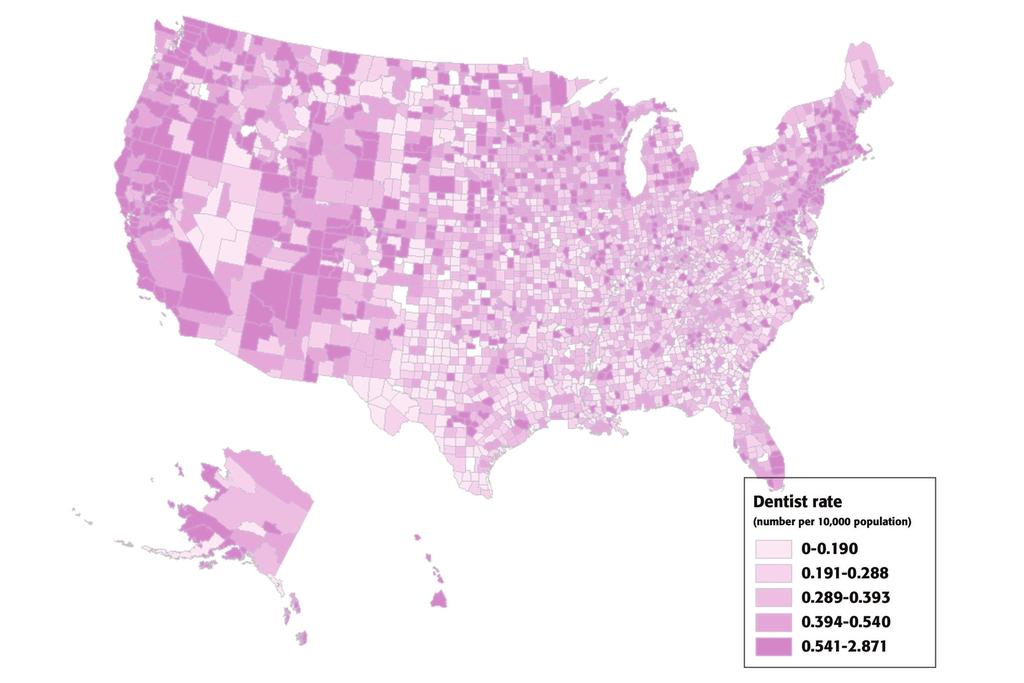 Figure 1. Percentage of adults who are obese within U.S. counties. Figure 2.