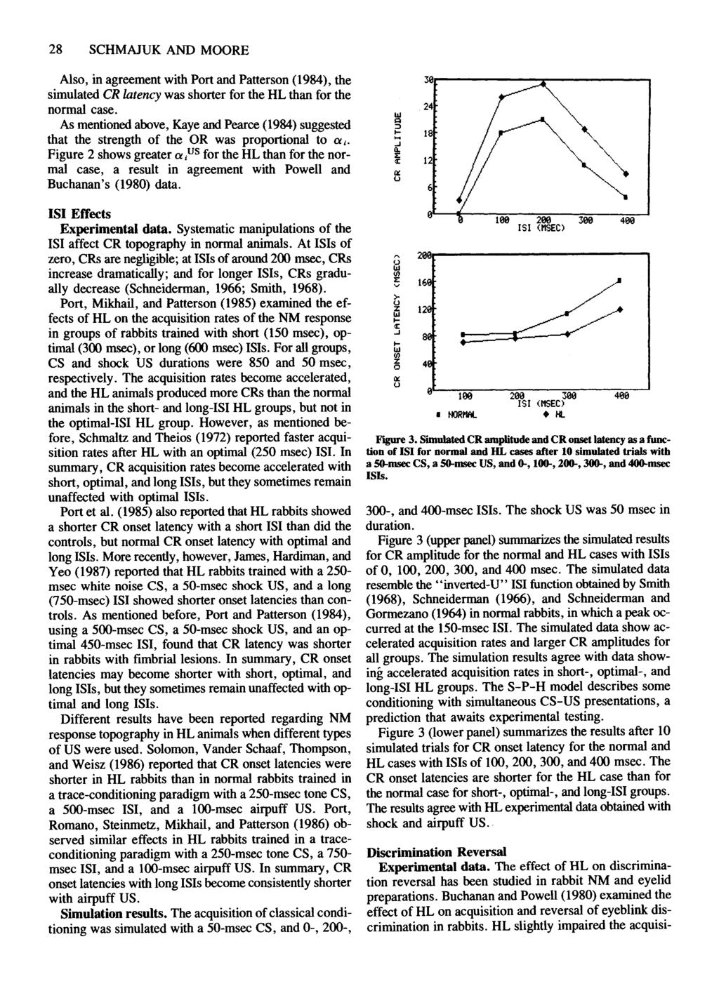 28 SCHMJUK ND MOORE lso, in agreement with Port and Patterson (1984), the simulated er latency was shorter for the HL than for the normal ease.
